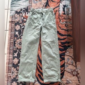 Women wide leg Casual Pants - Green